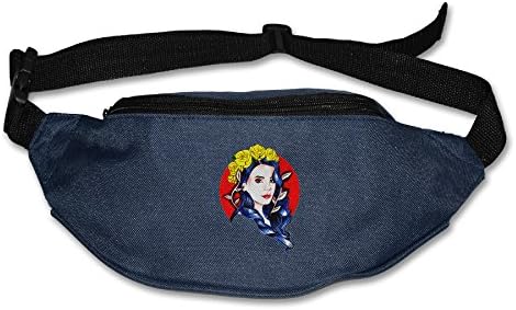 GHJK Unisex-Adult Lana Del Rey Traveling Waist Bag Pack Black