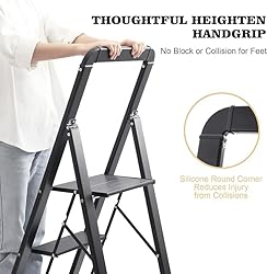 KINGRACK Aluminium 5 Step Ladder, Lightweight Step