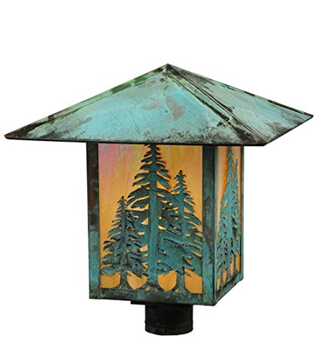 Meyda Lighting 123090 16"Sq Seneca Tall Pines Post Mount