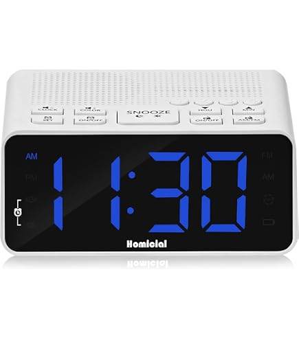 Amazon.com: FUHONGYUAN Alarm Clock Radio for Bedroom - AM/FM with