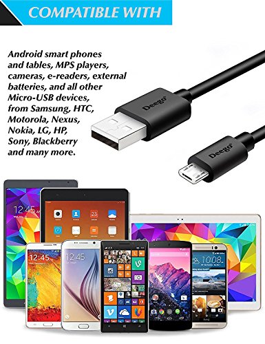 PS4 Micro USB Cable, 15ft/5M High Speed Playstation 4 USB Charging Cables, Metal Male For Android games tablet computer MP3 player and more devices