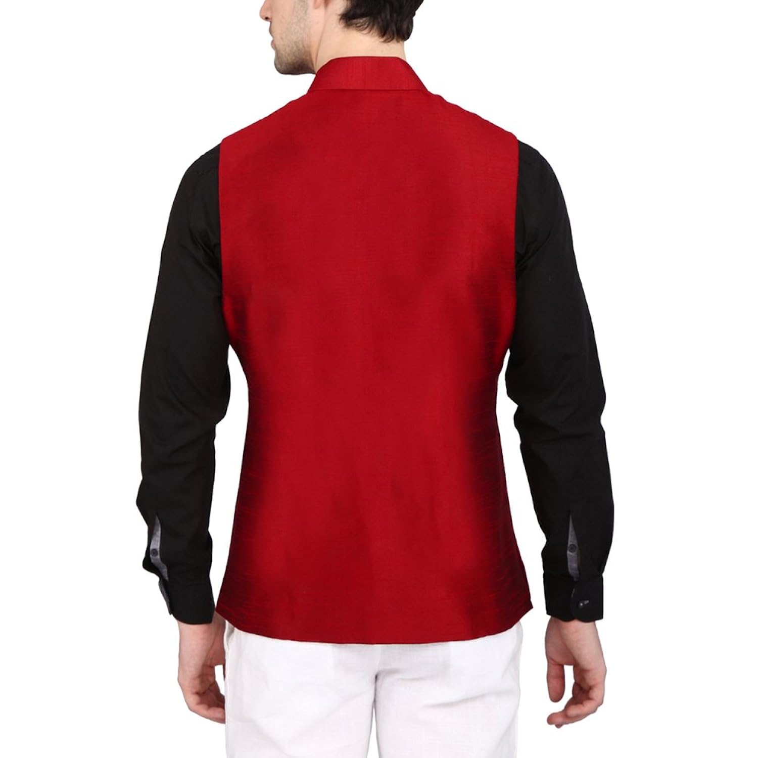 indian attire men's blended silk koti (waistcoat/nehru jacket)