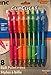 ClipClicks Maximum Value Assorted Color Ball Point Pens 8 Pack 4 Colors