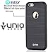 iPhone 6 Case, iPhone 6s Case, 5.5 Inch Case for iPhone 6 Plus - UniqArmor Shock Absorbing iPhone 6 & iPhone 6S Case, Brushed Aluminum - Black iPhone 6 Case