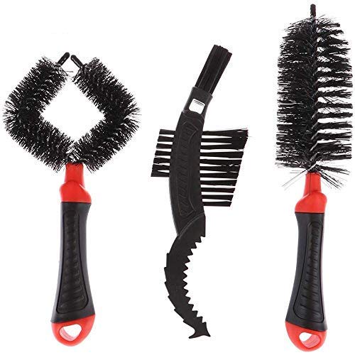 3 Pcs Motorcycle Bike Bicycle Clean Brush Gears Cleaner for All Bike