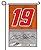 Carl Edwards #19 Deluxe 2-Sided GARDEN Flag WITH METAL POLE Banner Nascar Racing