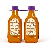 Agave Syrup Organic Blue Agave Nectar Sweetener, Low Glycemic Sugar Alternative, Vegan, Gluten Free, Non-GMO, All-Natural Liq