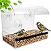 Window Bird Feeder - Bird Feeders For Outside - Acrylic Bird Feeder Window - Wild Bird Feeder - Modern Bird Feeder With See Through Bird Feeder – Best Gifts For Bird Lovers Women and Elderly Mother