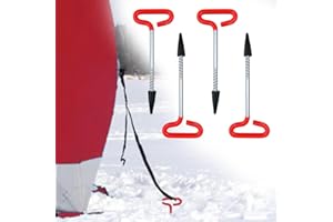 asdmm Ice Anchor Ground Nail, Universal Winter Fishing Tent Insert Screw Accessories for Fixing Ice Shelter or Fishing Rod, B