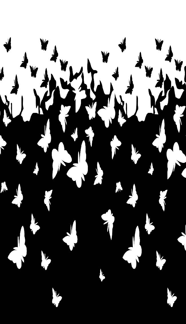 Homemania Printed rug, 25% Polyester, 75% Cotton, White, Black