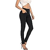 neezeelee Dress Pants for Women Comfort Stretch Slim Fit Leg Skinny High Waist Pull on Pants with Pockets for Work