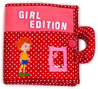The creative child's quiet book GIRL EDITION. Early learning, interactive activity quiet book for toddler development of fine motor skills, hand eye coordination.
