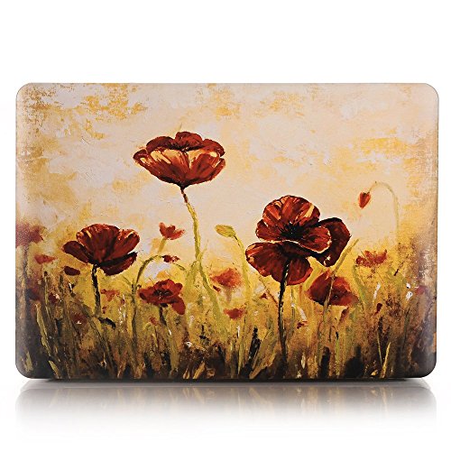 Macbook Air 11.6" Case,YMIX Fancy Hard PC Shell [Silent City Series] Ultra Slim Protective Case Cover for MacBook Air 11 inches (Models: A1370 and A1465) (Suburb Flower)