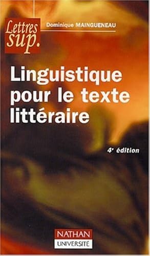 Download Linguistique pour le texte littéraire. 4ème édition PDF