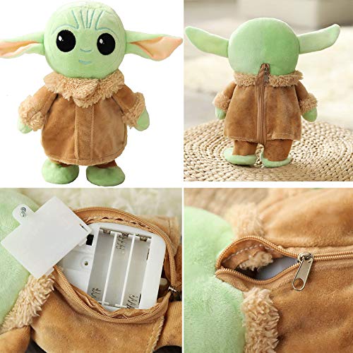 Talking Baby Yoda 7.8 Inch,Walking Baby Yoda and Toy Repeats What You