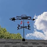 oublanc Metal Weathervanes, Outdoor Roof Garden