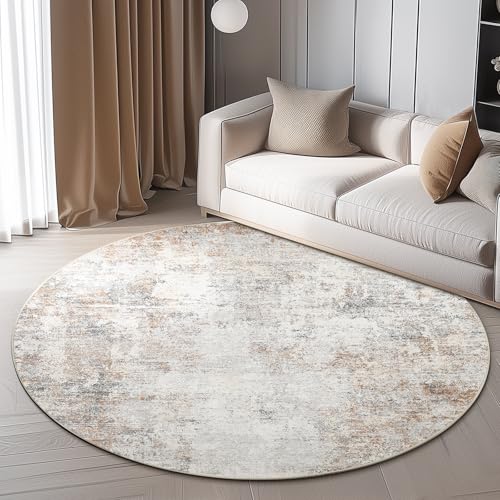 jinchan Round Rug 8ft Area Indoor Modern Circle Rug