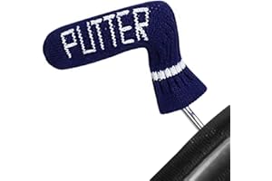 Scott Edward 1Pcs Golf Putter Cover Elastic Knitted Adorable and Basically Socks Shape,Washable & Durable Golf Club Putter He