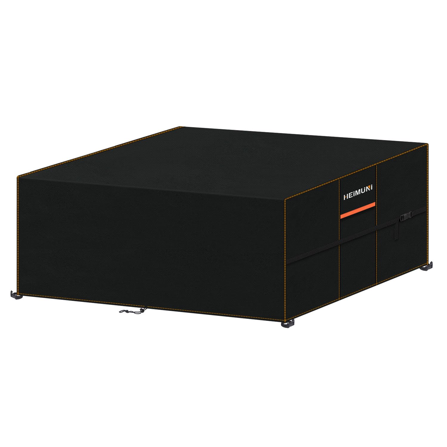 HEIMUNI Outdoor Furniture Covers Waterproof, 200x150x74cm Garden Table Cover Rattan Patio Furniture Covers with Air Vent 420D Oxford Garden Sofa Cover for Furniture Sets, Table and Chair Set