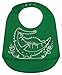 Modern Twist, 100% Pure Silicone Baby Bucket Bib, Crocodiles, Green