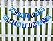 Puppy Happy Birthday Banner | Boy Birthday Sign | Paper Card Stock Bday Party Decoration - Blue…