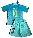3Rd Hot Messi #10 FC Barcelona Jersey & Shorts for Kids/Youth