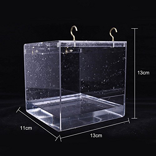 image for Kangkangk Cube Bird Bathtub Bath Shower Box Bowl with Hooks Cage Acces