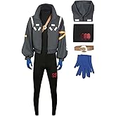 hahomin Mens Cosplay Jacket Jumpsuit Anime Costume Coat Outfits Gloves Halloween Suit