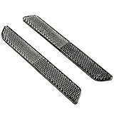 Amazicha Black Reflectors for Harley Latch Covers Saddlebags Side Visibility 1993-2013 (Left & Right)