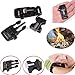 WOVTE 1.8 x 0.75 Inch Whistle Buckles with Flint Fire Starter and Striker for Paracord Bracelet Black Pack of 10
