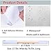 Soqool Privacy Window Film Frosted Window Vinyl Self Stick Window Film, Bathroom Privacy Film Sidelight Window Film Privacy Glass Film for Office/Home(White,17.7In. by 78.7In.)