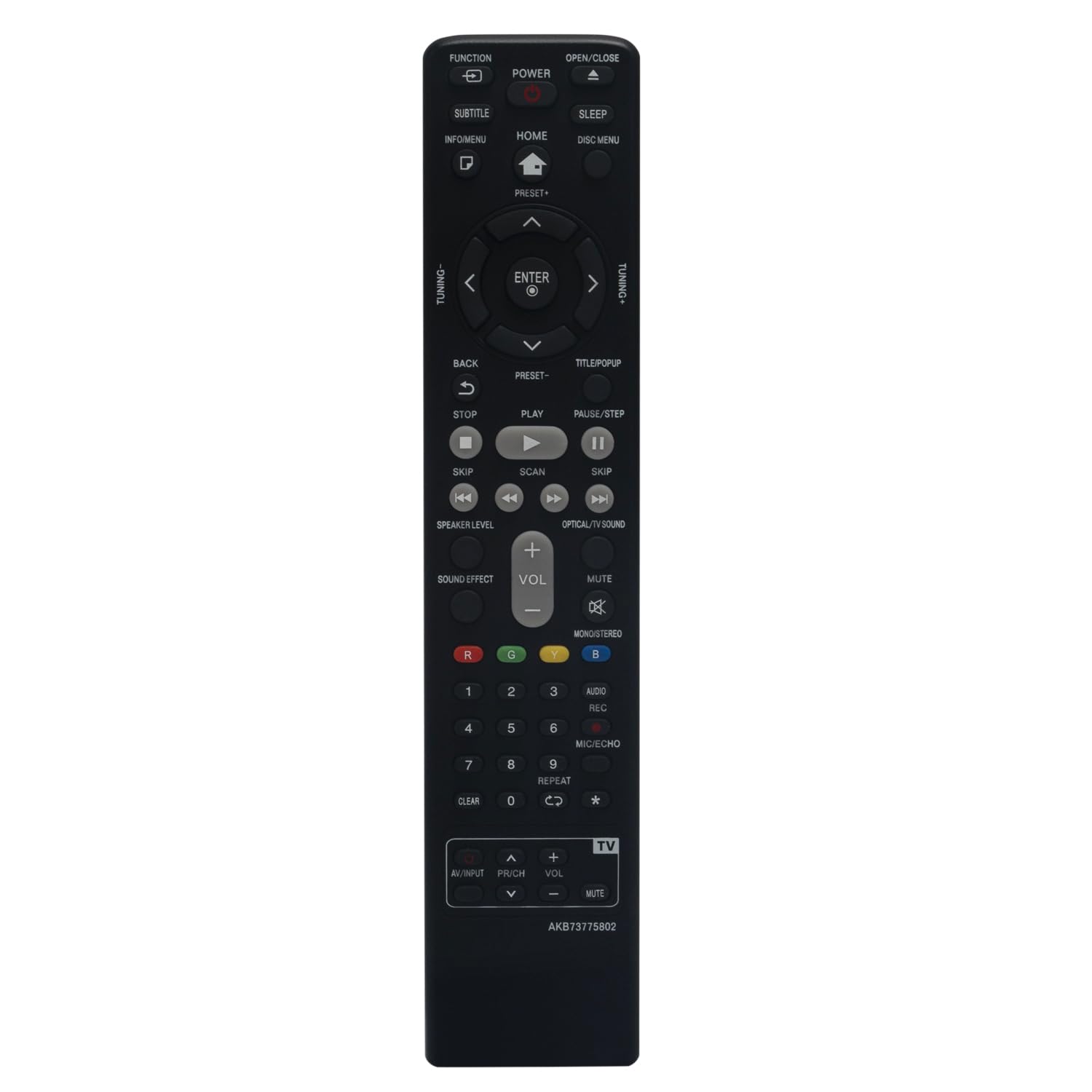 AULCMEET Replacement Remote AKB73775802 Sub AKB73775809 AKB73775801 AKB73775804 AKB73775806 Fit for LG Blu-ray DVD Home Cinema System BH6220S BH6320H BH6420P BH6520T BH6620P BH6620S BH6620T S62D3-W