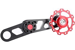 Single Speed Chain Tensioner, Prevents Chain Drop and Slippage, Bike Rear Derailleur Guide, Adjustable for Mountain Road Fold