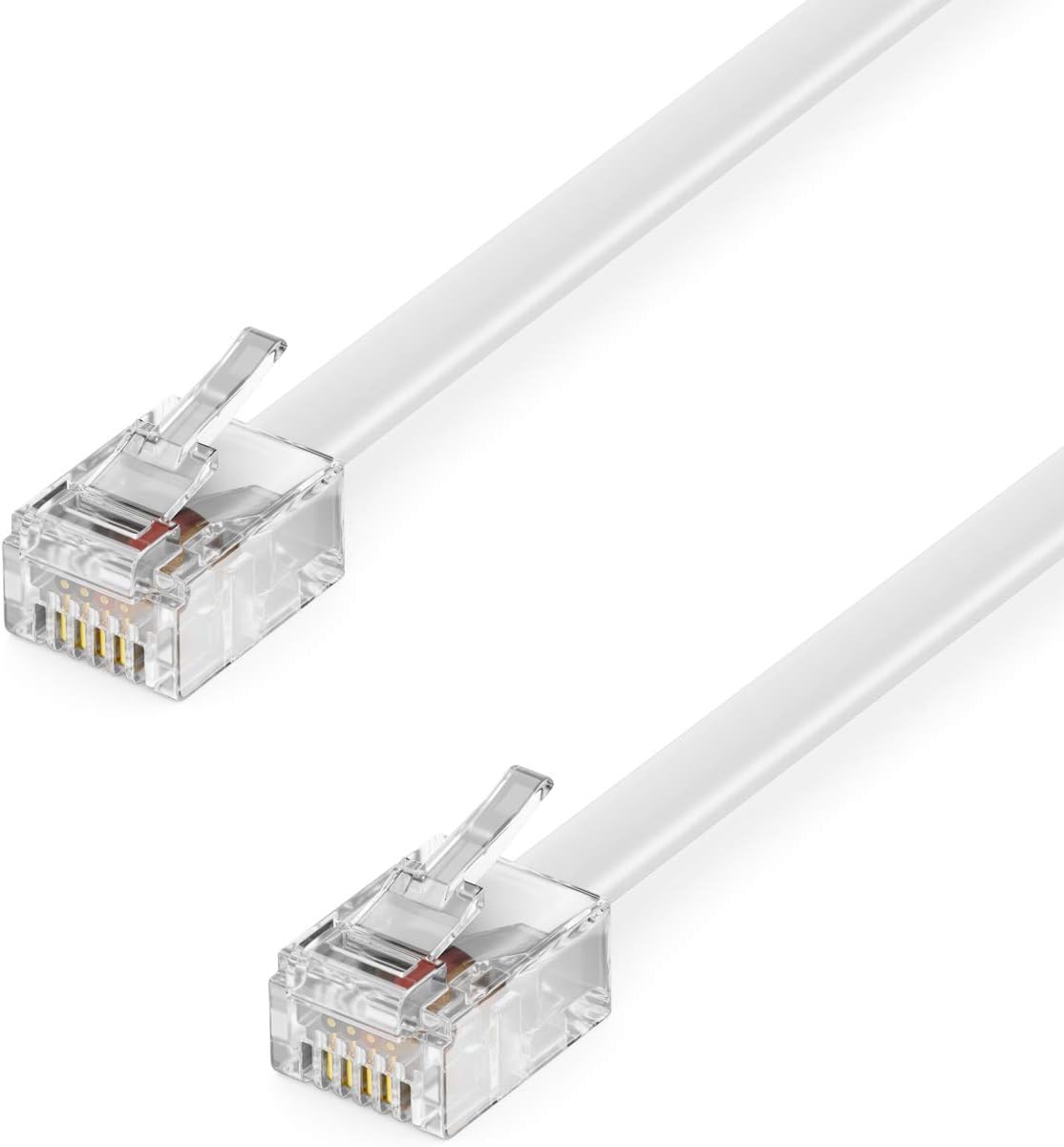 3m Telefonkabel RJ11 Auf RJ45 - Flachkabel Für Modem, Router, Telefon & ISDN