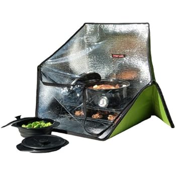 Sunflair Portable Solar Oven Deluxe with Complete Cookware, Dehydrating Racks and Thermometer