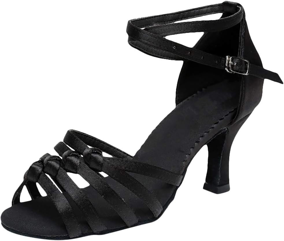 PAQOZ Womens Sandals, Rumba Waltz Prom Ballroom Latin Salsa Dance Shoes Square Dance Shoes