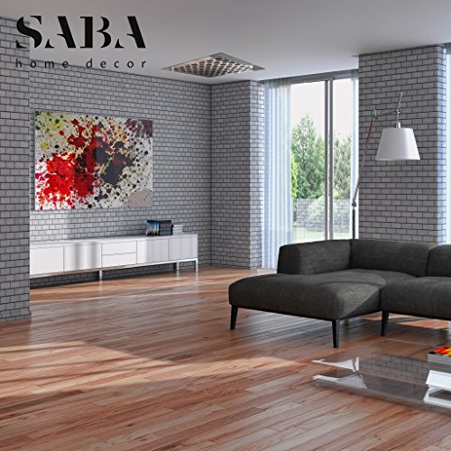 SABA Fiberglas Dekor-Gitter Für Lüftungsöffnungen – 25,4x10,2 Cm (30,5x15,2 Cm Gesamt), Weiß
