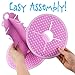 Pudgy Pedro's Pink 3 Tier Cupcake Stand Party Supplies (Polka Dot), 14 x 12
