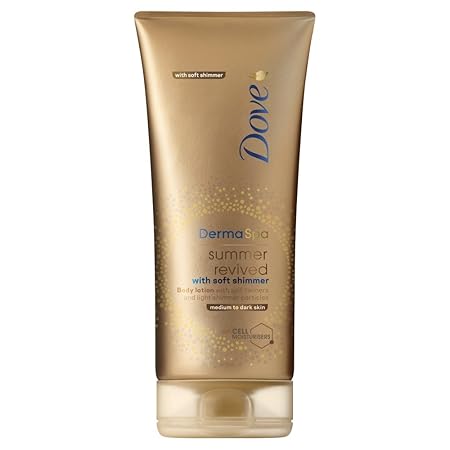 Dove Derma Spa Sommer beleben schimmernd stufenweise Selbstbräuner Lotion, 200 ml