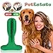 PetEstate Dog Toothbrush Stick Puppy Effective Dental Care Bristly Brushing Stick Doggy Teeth Cleaning Massager Nontoxic Natural Rubber Bite Resistant Chew Toys for Small & Medium Dogs Pets Green