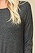 Annabelle Women's 3/4 Sleeve Casual Loose Fit Maxi Dresses with Side Pockets X-Large Mid Grey D5212X