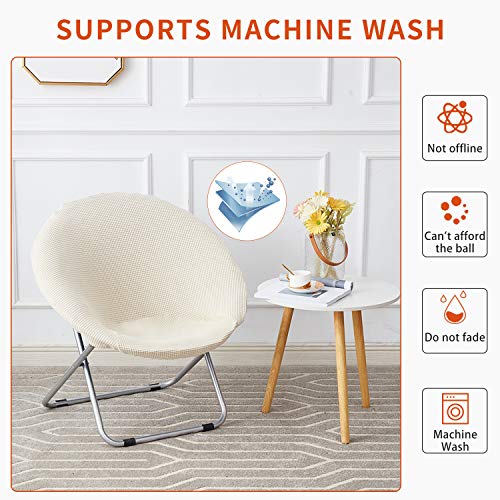 VTIMMIX Stretch Saucer Chair Slipcover,Moon Chair Cover Jacquard