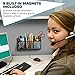 Magnetic Pencil Holder Organizer - Perfect for Locker Refrigerator Whiteboard Office Fridge - Metal Mesh Pen Cup for Accessories Marker Eraser Chalk Supplies - Strong Magnet Storage Bin Basket