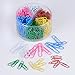 Shappy Paper Clips Medium and Jumbo Size, 450 Pieces (28 mm, 50 mm) (Multicolored)