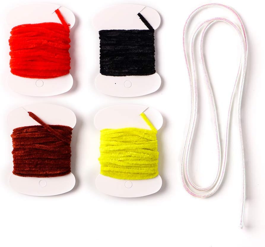 Croch Fly Tying Materials Kit for Dry/Wet Flies, Nymphs and Streamers (10Crystal Flash + 3Flashabou + 7Ice Chenille + 4Rayon Chenille + 1Mylar Tube) : Sports & Outdoors