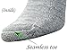 Yomandamor Women's 5 Pairs Bamboo Low Cut Diabetic/Casual Socks with Cushion Sole and Seamless Toe, L Size