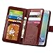 S5 Case, Galaxy S5 Case, Joopapa Galaxy S5 Luxury Fashion Pu Leather Magnet Wallet Credit Card Holder Flip Case Cover with Built-in 9 Card Slots for Samsung Galaxy S5 / Galaxy Sv / Galaxy S5 I9600 (Brown)