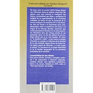 Ideas sobre el teatro y la novela/ Ideas On the Theater and Novels (Obras De Jose Ortega Y Gasset (Ogg)) (Spanish Edition)