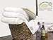White Hand Towels for Bathroom Kitchen Makeup Gym and Face Luxury Towel Turkish Cotton | Spa Collection Oversized, 16 X 30 Inch, Set of 6
