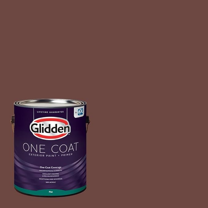 Glidden Exterior Paint + Primer Red/Warm Mahogany, One